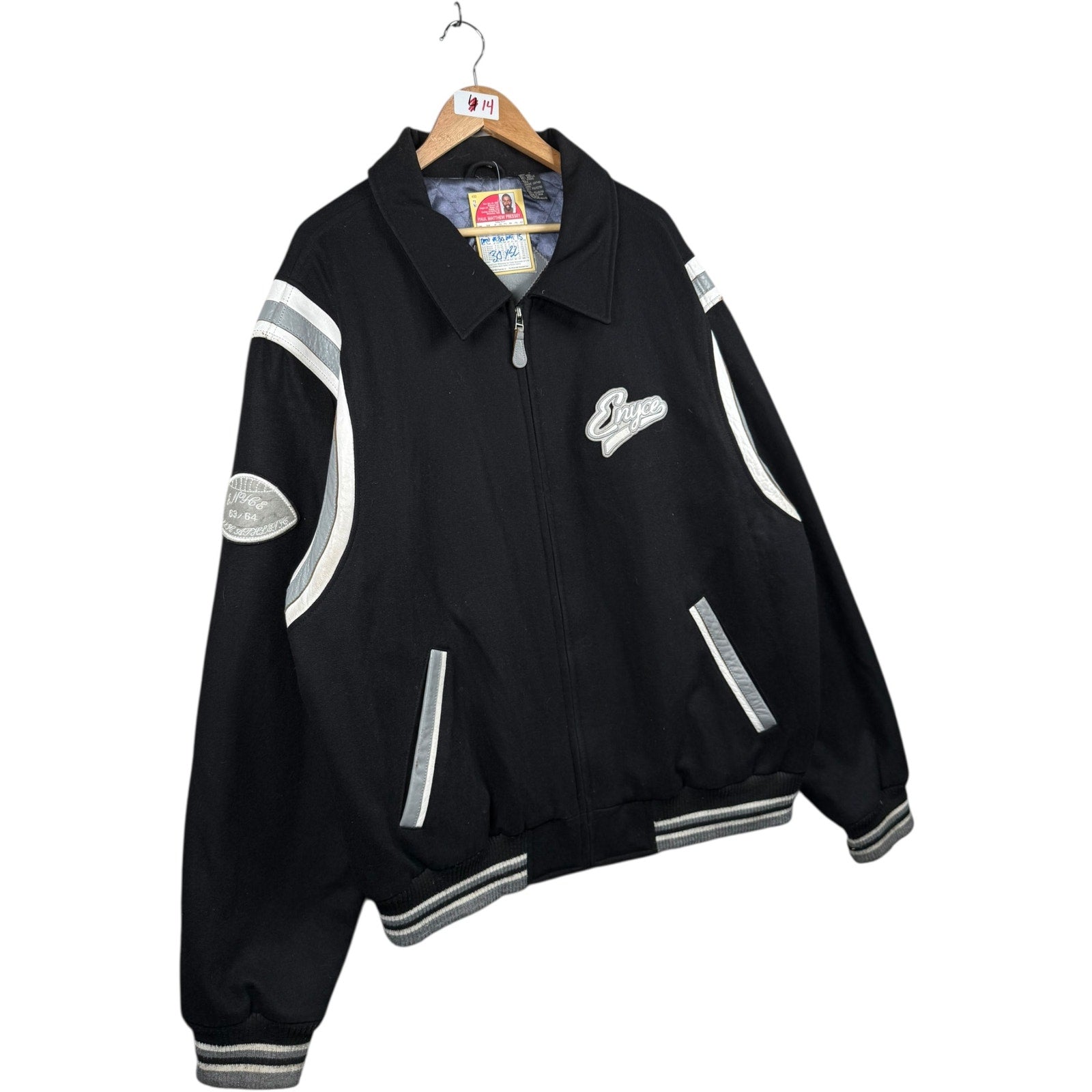 Vintage Enyce Logo Embroidered Bomber Jacket