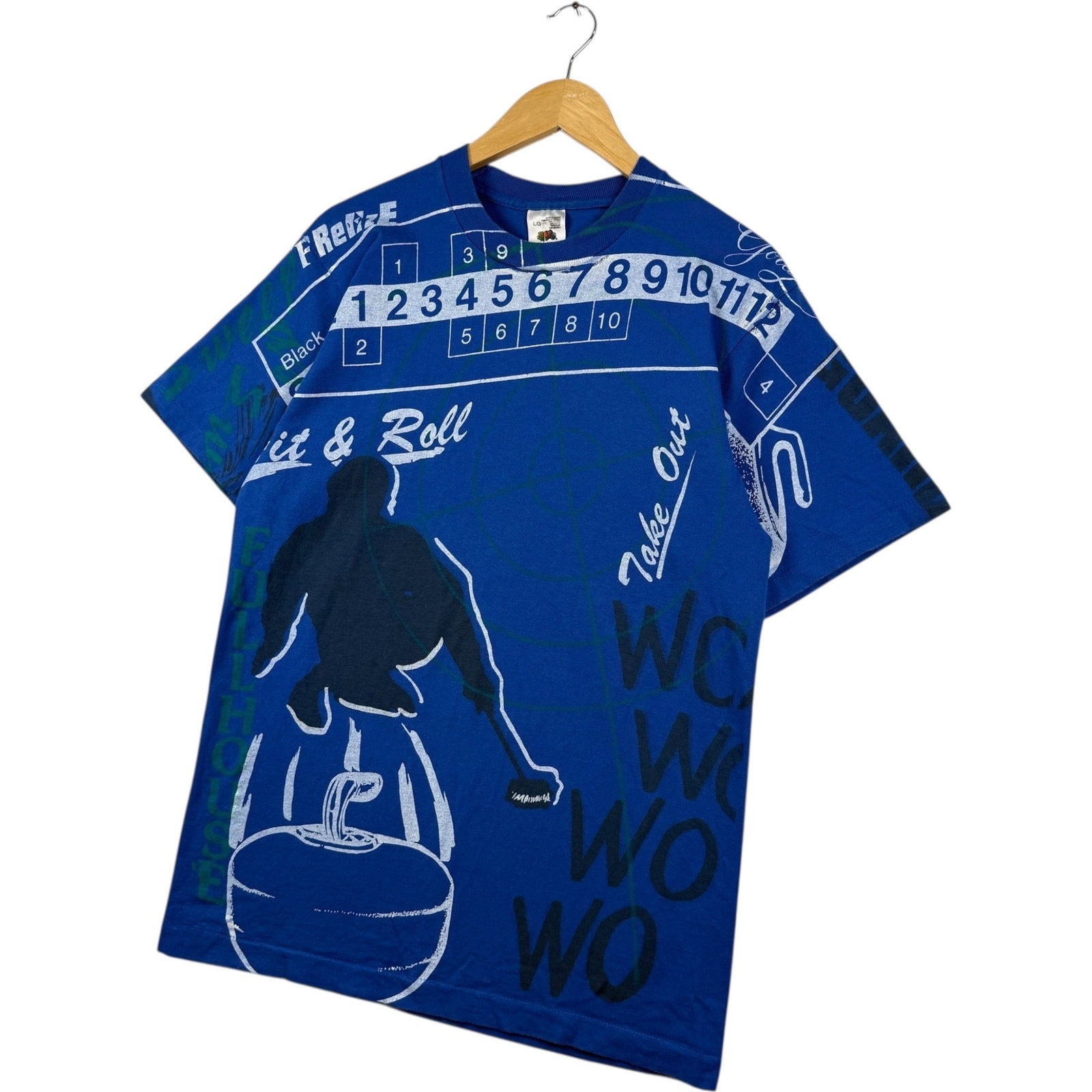 Vintage Curling "Hit & Roll" AOP Tee