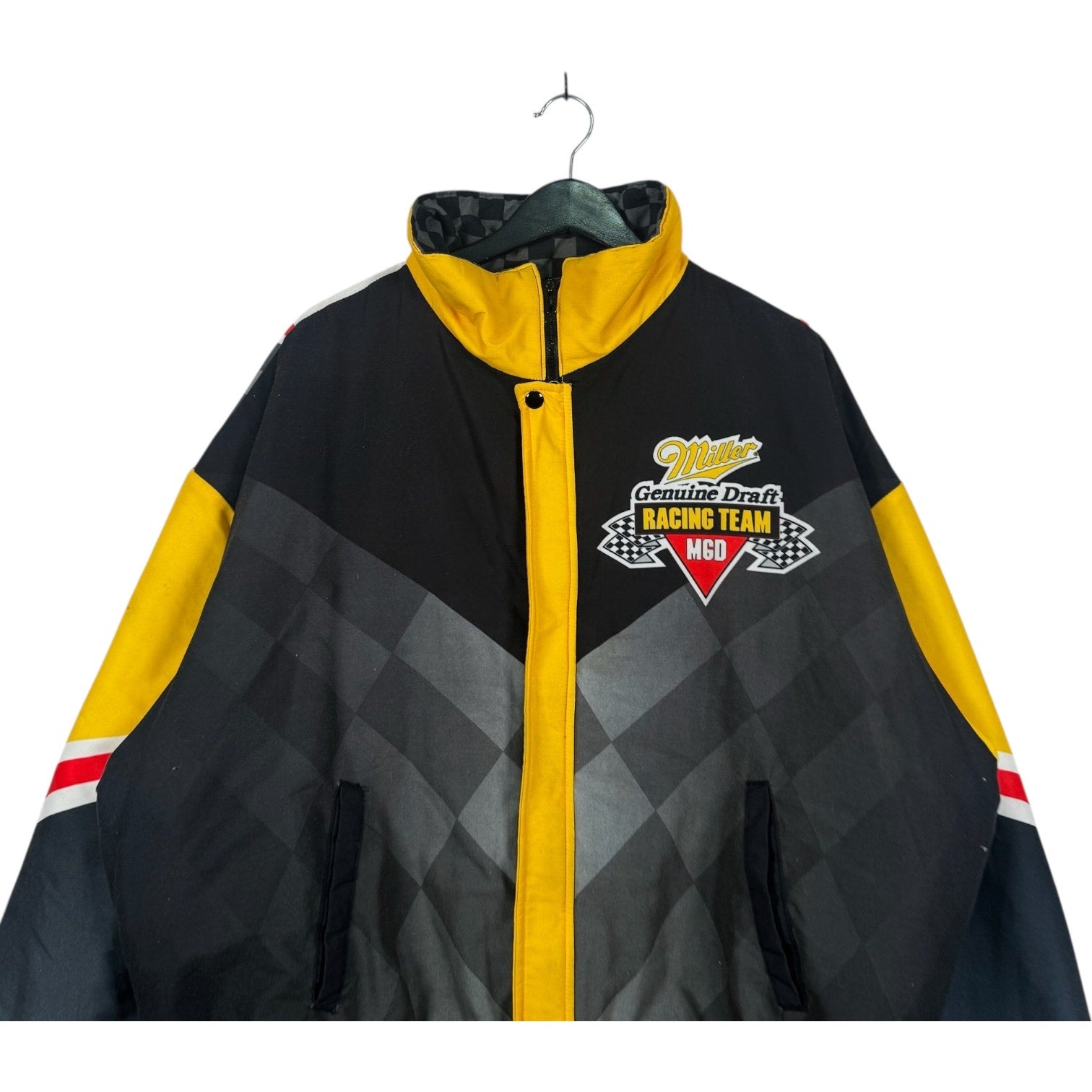 Vintage NASCAR Miller Genuine Drift Puffer Jacket