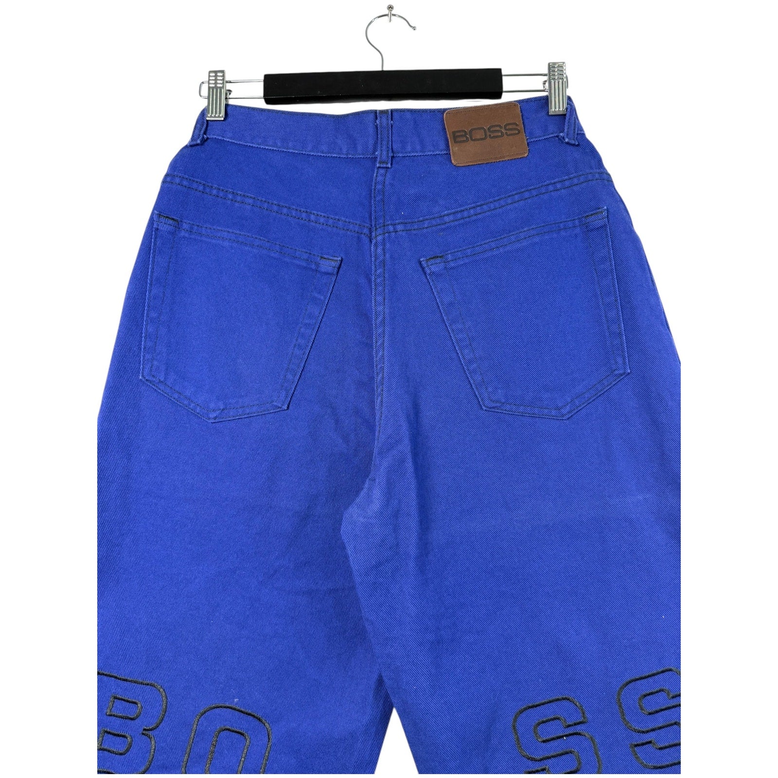 Vintage BOSS Embroidered Denim Shorts 30 x 13