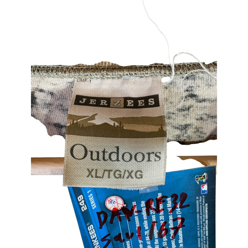 Vintage Camo Hunting Henley Long Sleeve T Shirt