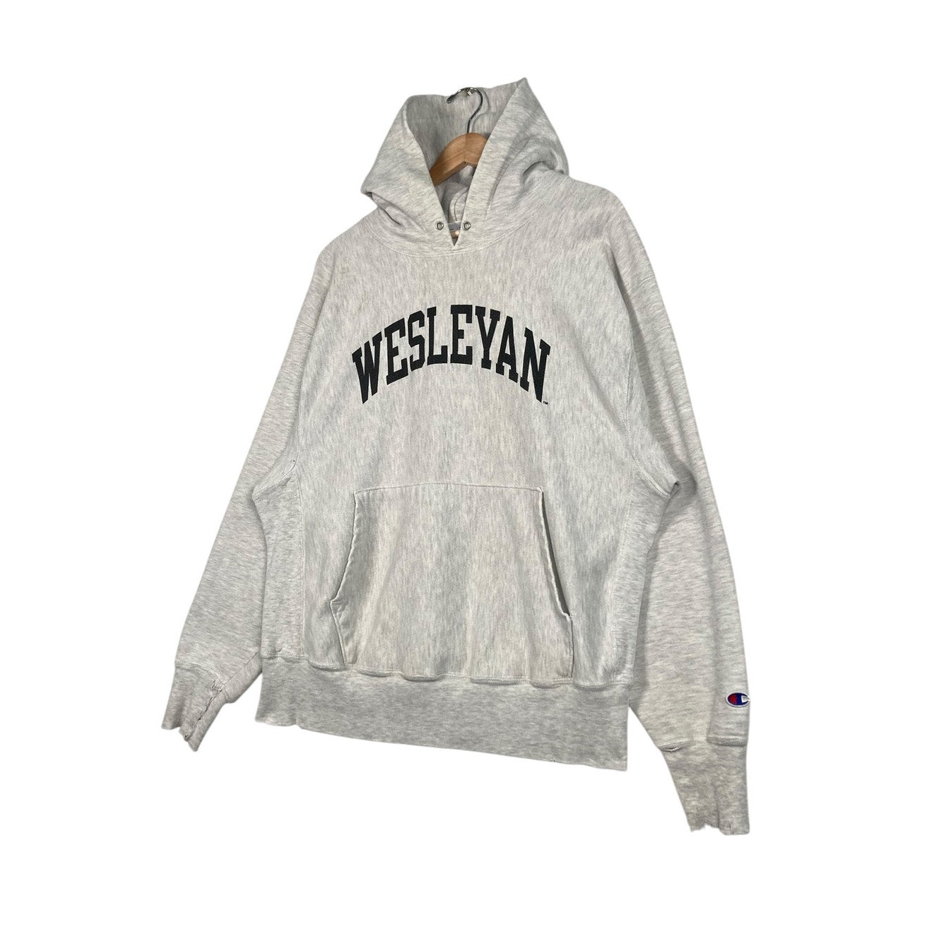 Vintage Wesleyan University Reverse Weave Hoodie