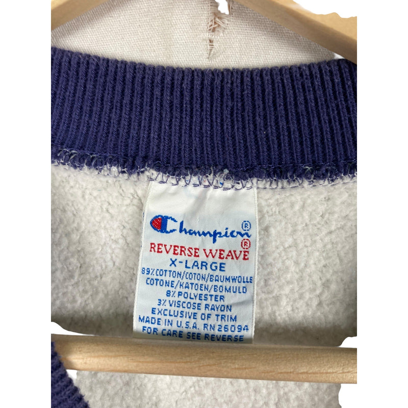 Vintage Champion Reverse Weave Logo Fleece Crewneck