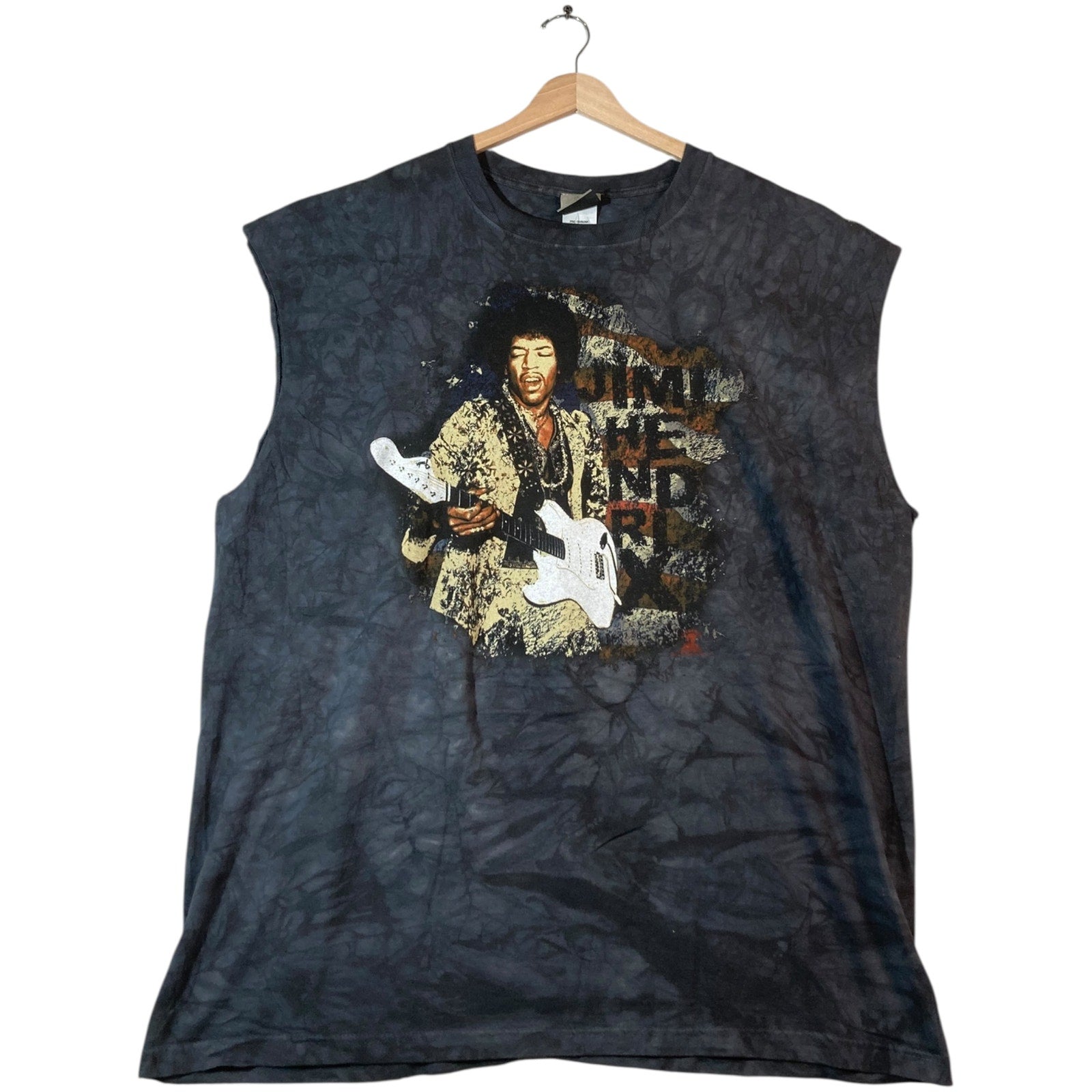 Vintage Jimi Hendrix Tie Dye Muscle Sleeve Tank Top