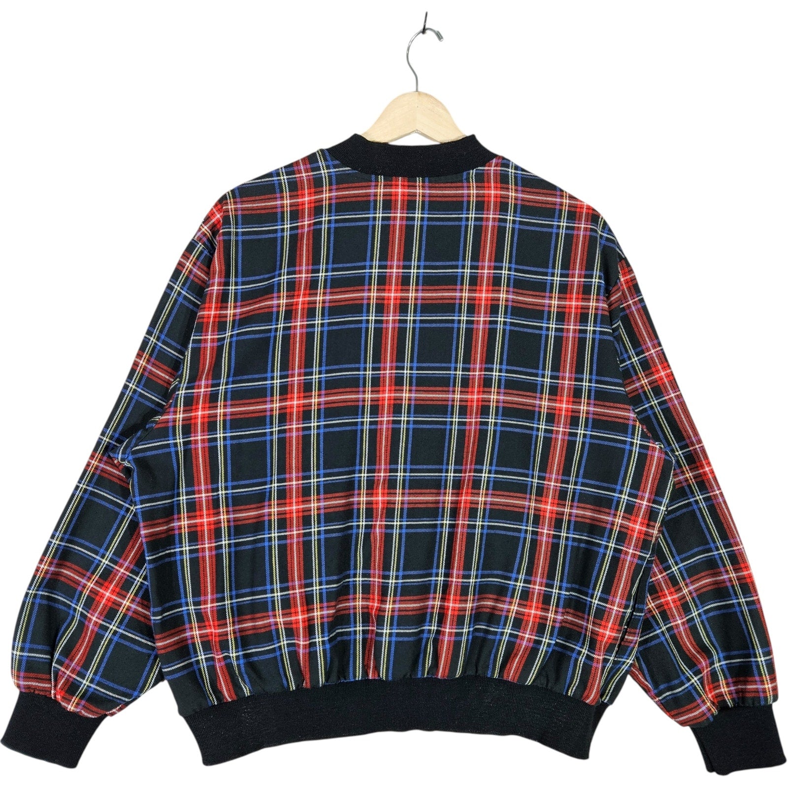 Vintage Katie Brooke Plaid Bomber Jacket