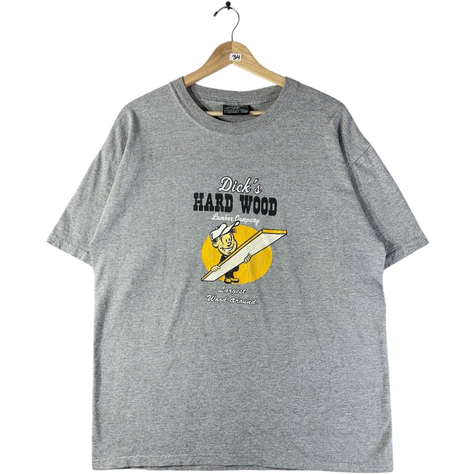 Vintage Dick’s Hard Wood Funny Graphic T-Shirt