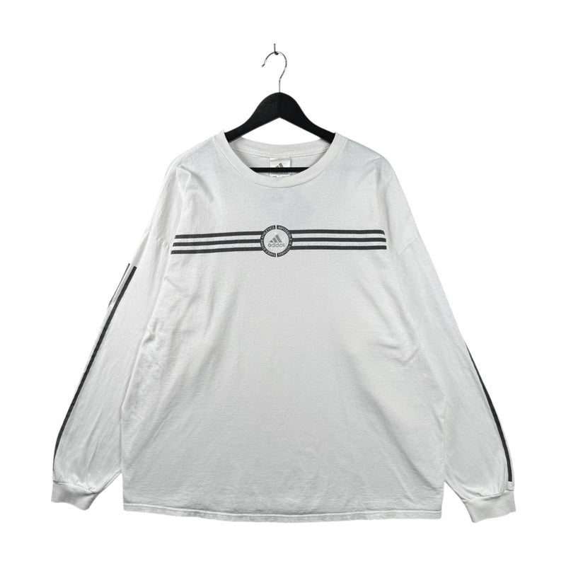 Vintage Adidas Three Stripes Logo Spell Out Long Sleeve