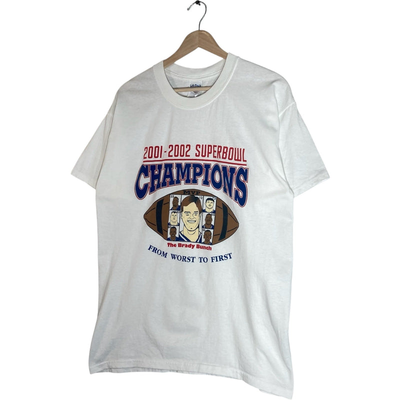 Vintage 2001-02 New England Patriots Super Bowl XXXVI Tee