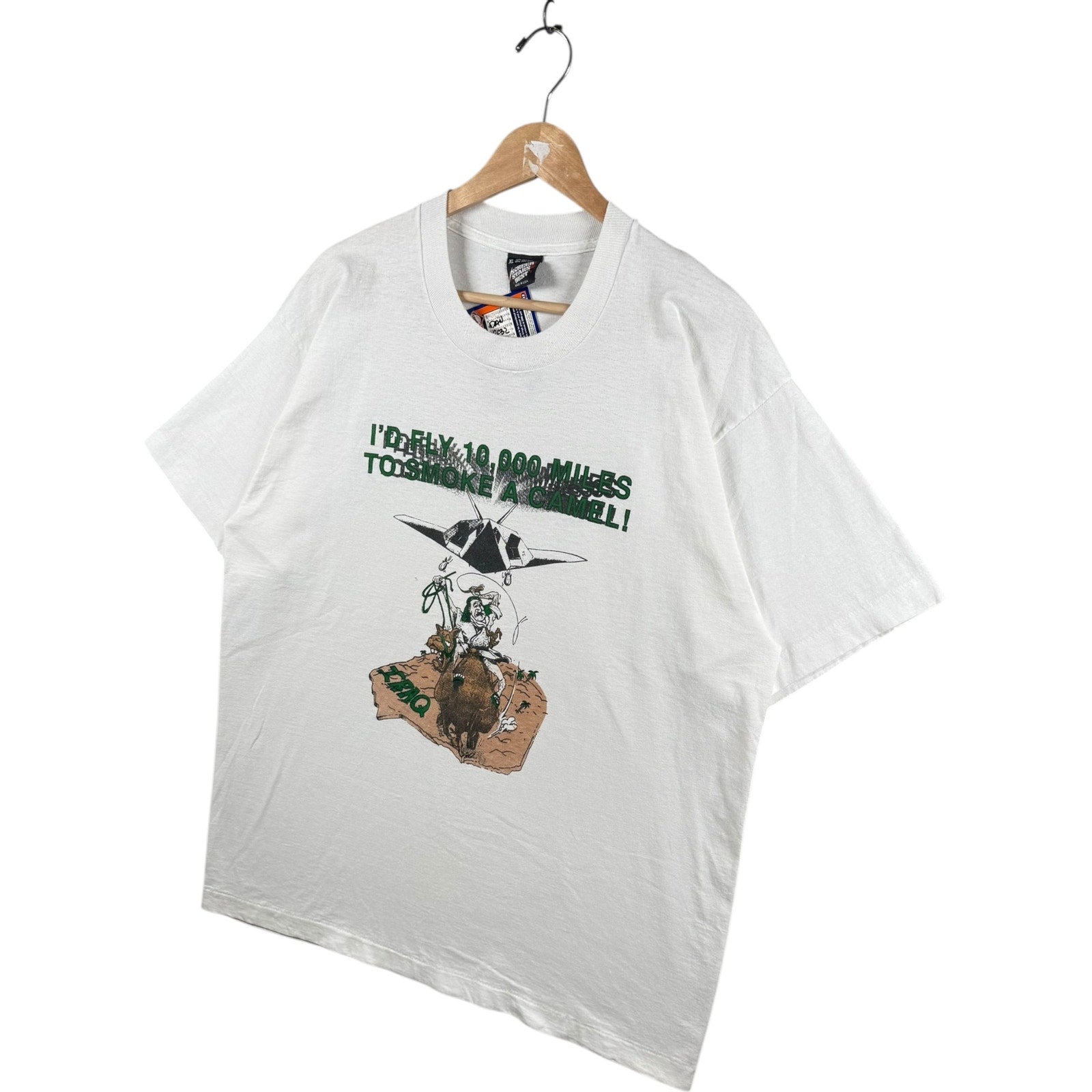 Vintage Camel Cigarettes Parody I’d Fly 10,000 Miles to Smoke a Camel T-Shirt