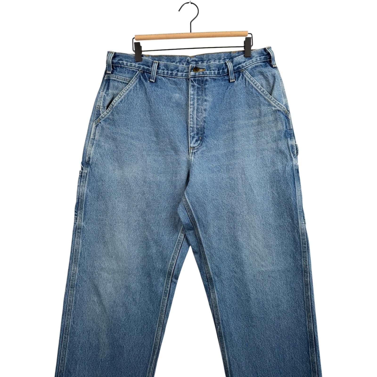 Vintage Carhartt Straight Carpenter Denim Jeans 36x36