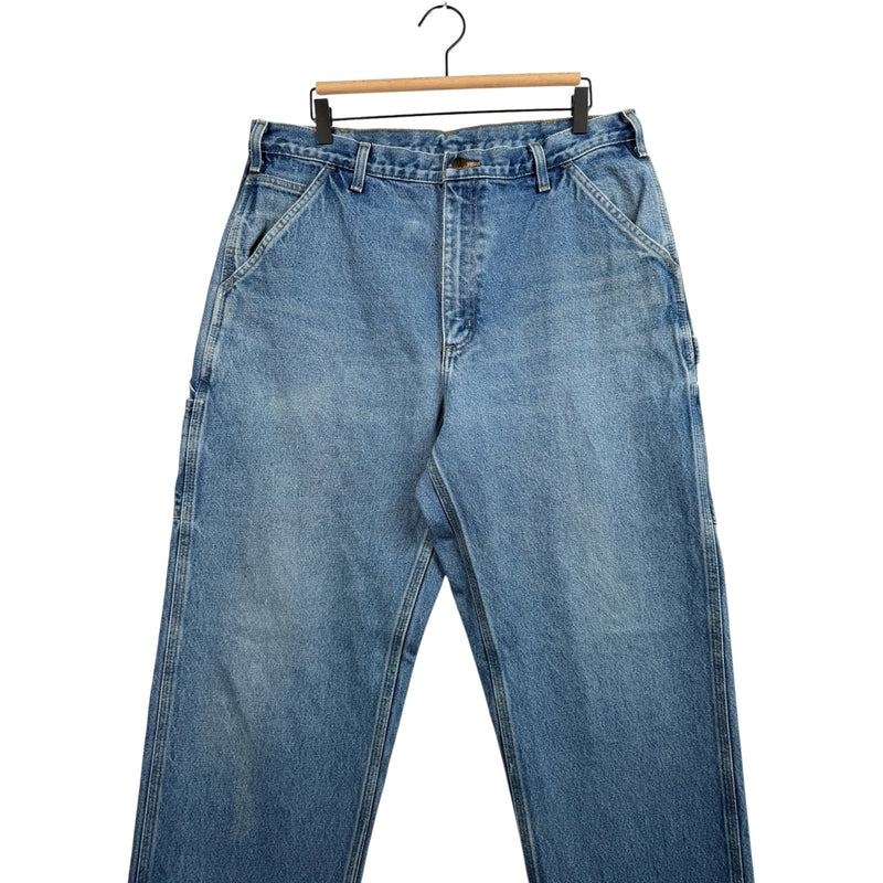 Vintage Carhartt Straight Carpenter Denim Jeans 36x36