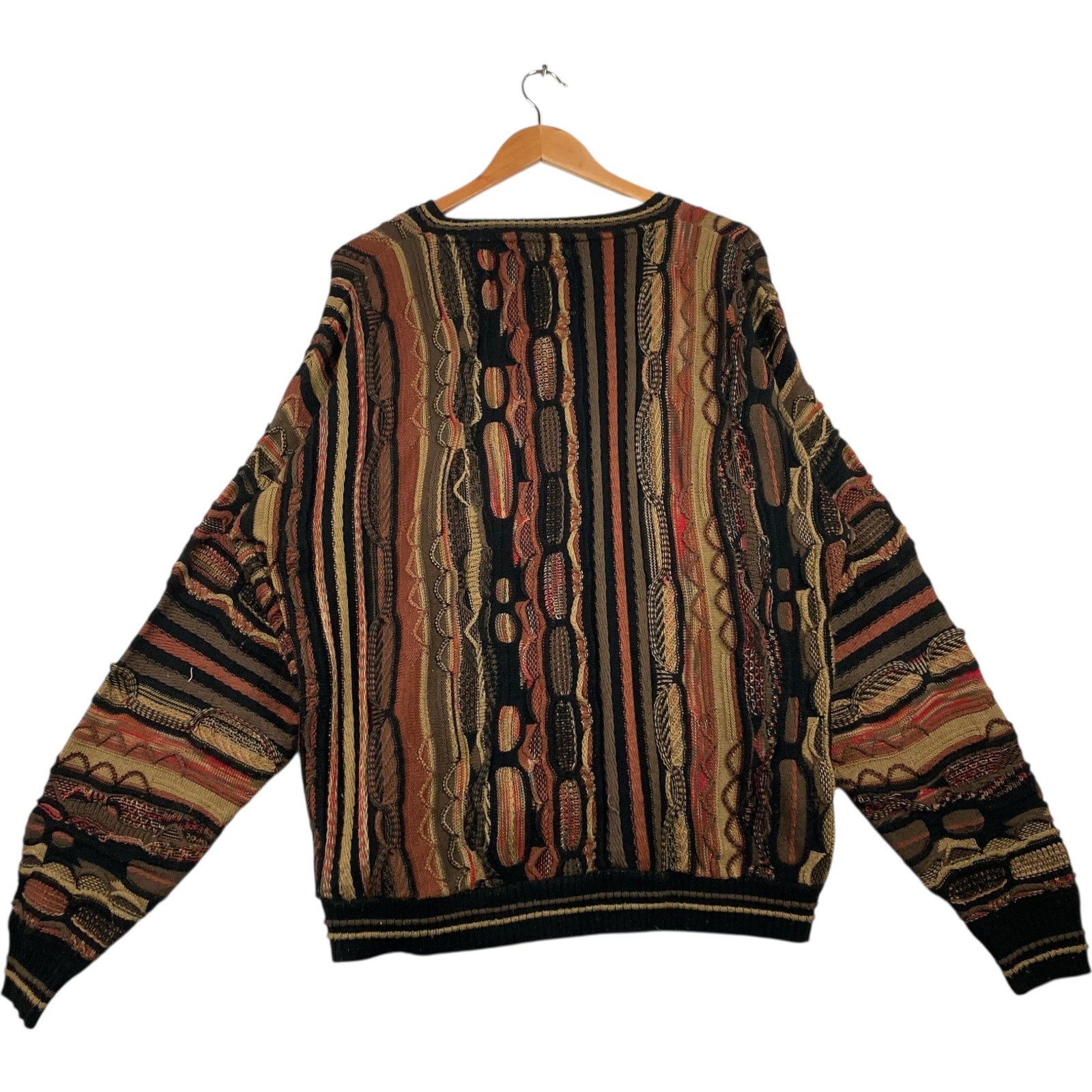 Vintage Protege 3D Knit Textured Pullover Sweater