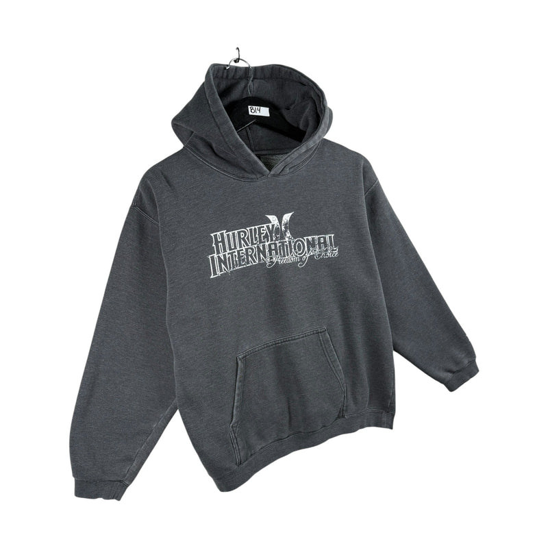 Vintage Hurley International Bold Print Hoodie