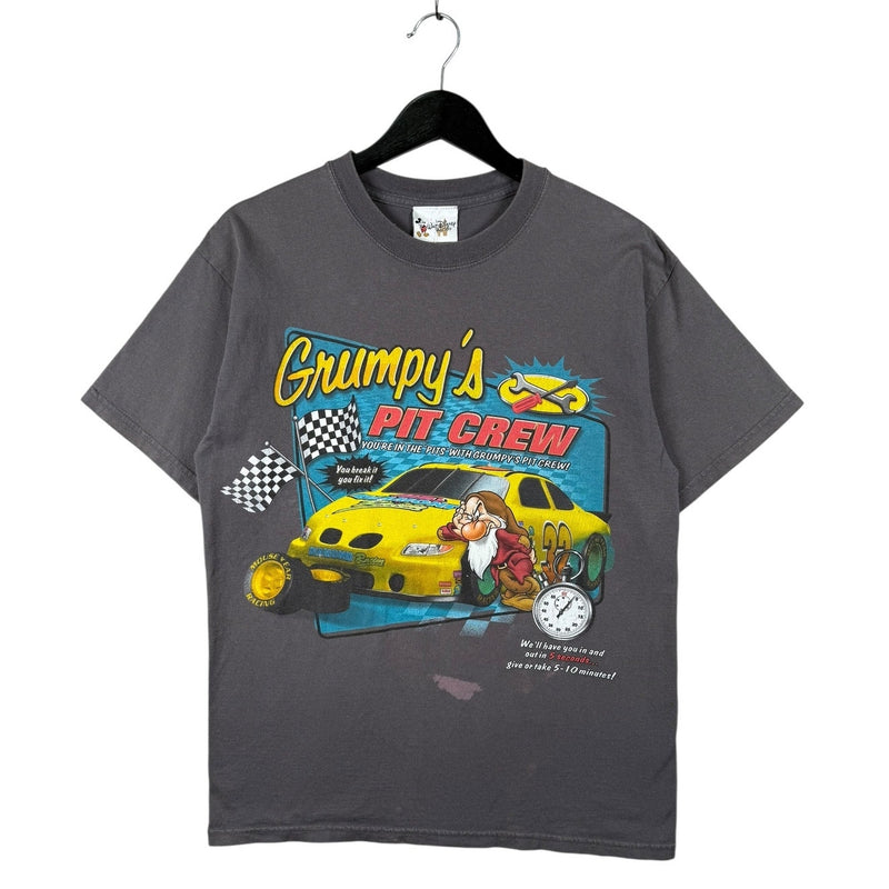 Vintage Disney Grumpy Pit Crew Racing T-Shirt
