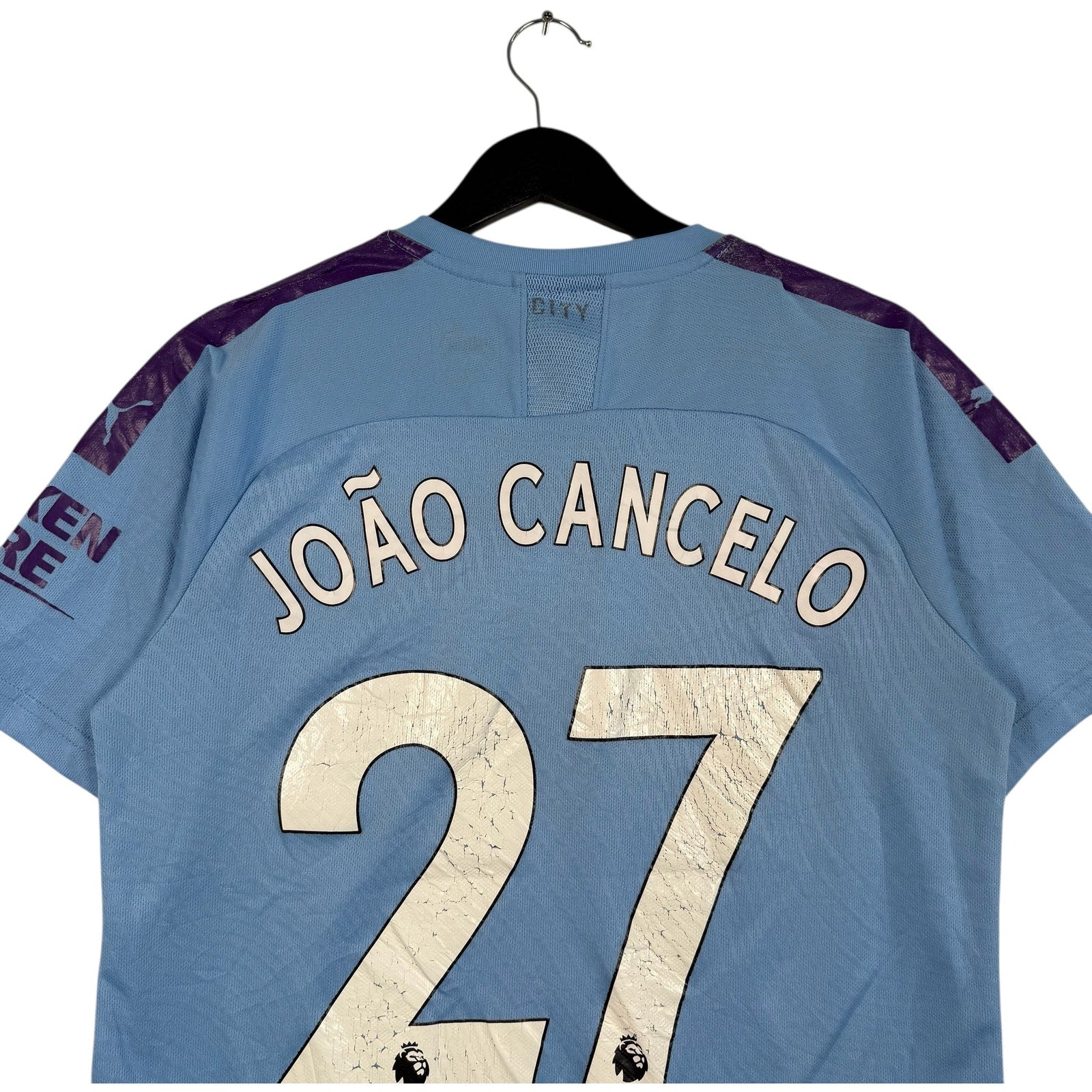 Vintage Manchester City #27 Joao Cancelo Soccer Jersey