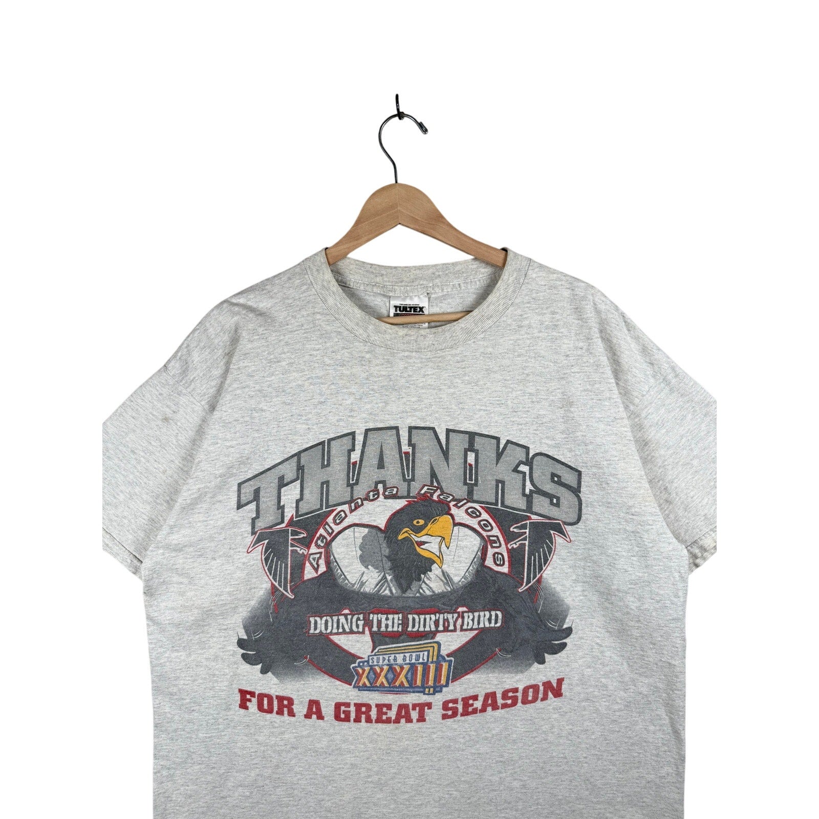 Vintage Atlanta Falcons Dirty Bird NFL Super Bowl XXXIII T-Shirt