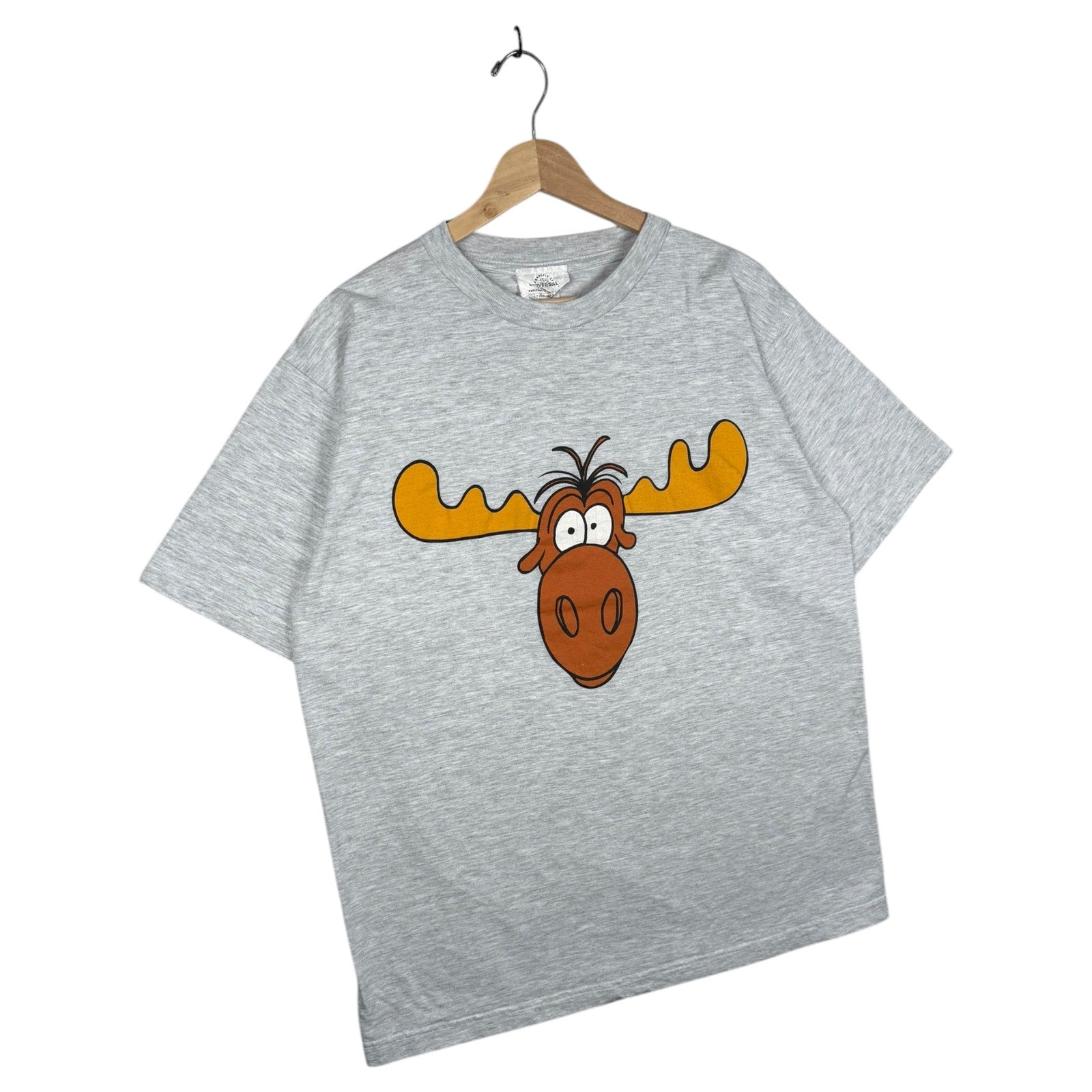Vintage Rocky and Bullwinkle Moose T-Shirt