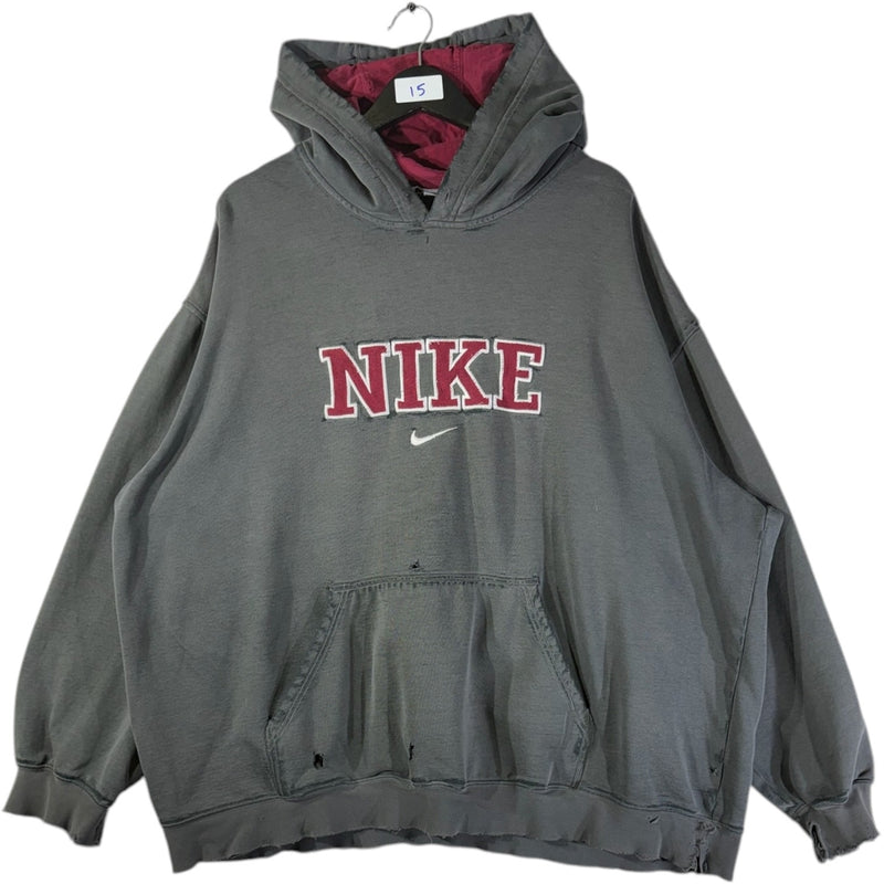 Vintage Nike Embroidered Spell Out Logo Hoodie