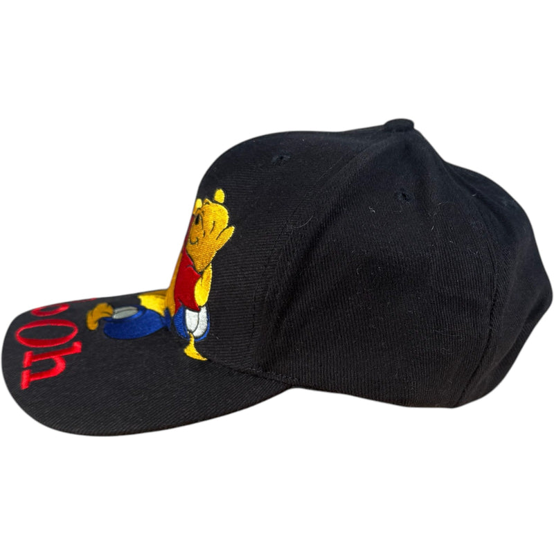 Vintage Disney Pooh Bear Big Logo Strapback Hat