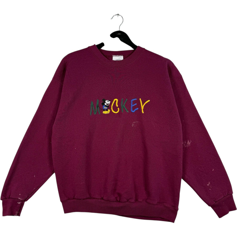 Vintage Disney Mickey Mouse Spellout Crewneck