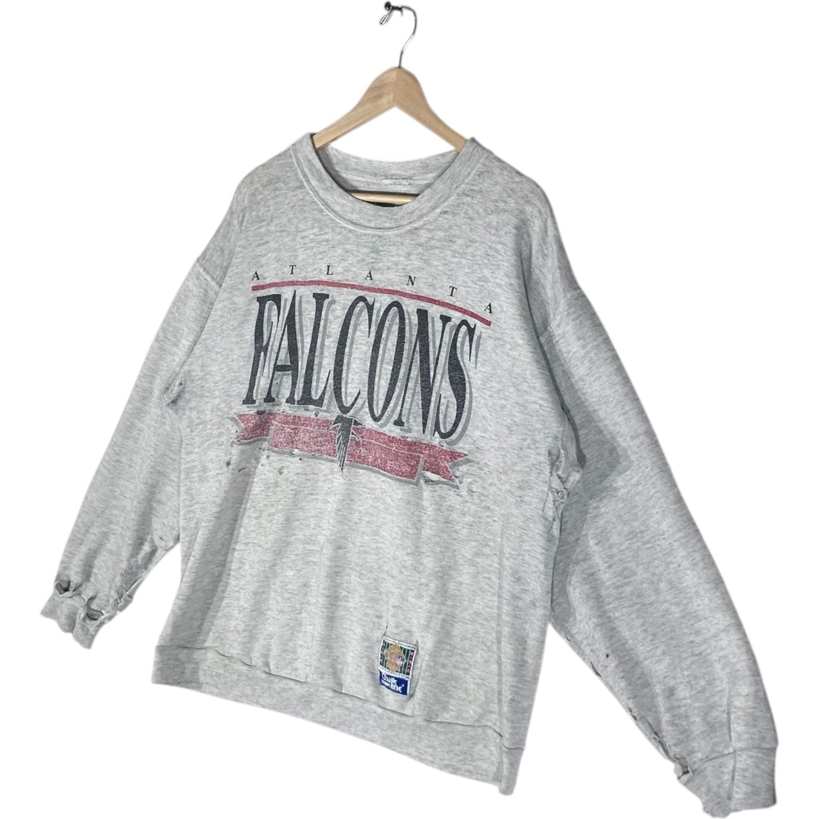 Vintage Atlanta Falcons Spellout NFL Crewneck