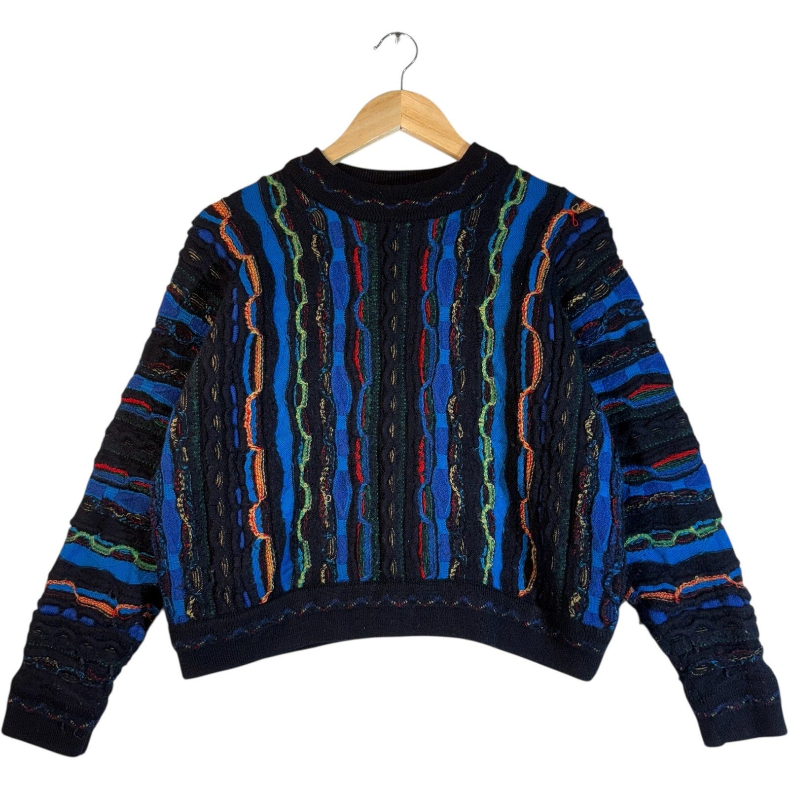 Vintage COOGI 3D Ribbon Knit Sweater
