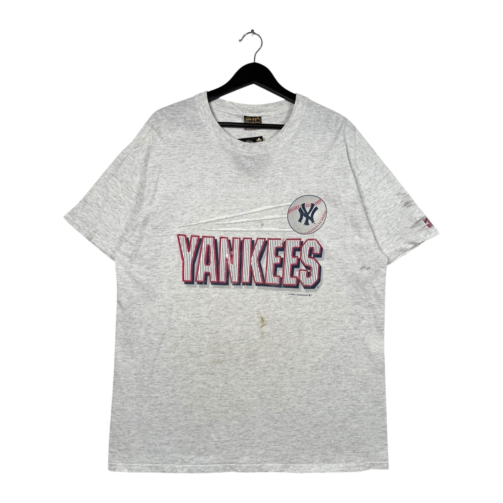 Vintage New York Yankees Chest Spellout MLB T-Shirt 1997