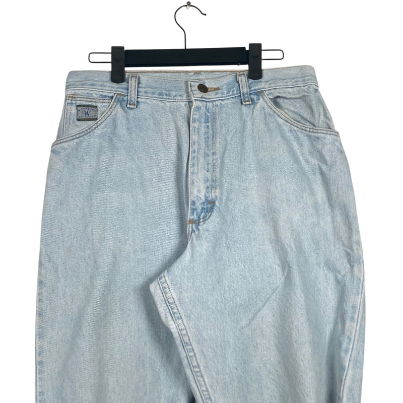 Vintage Women's Wrangler Light Wash Denim Shorts 30