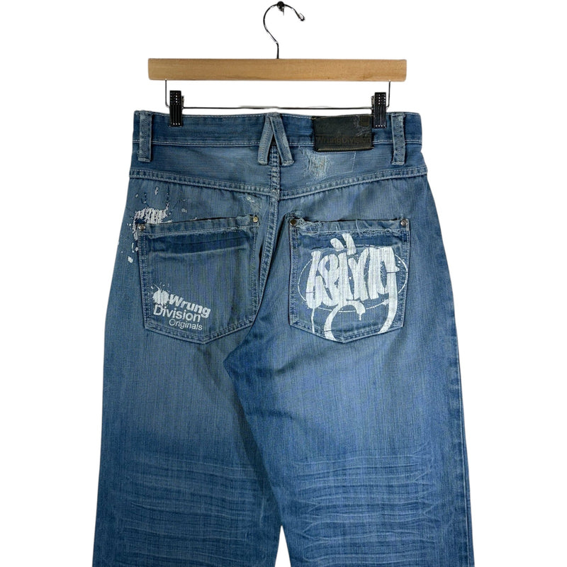Y2K Karl Kani Baggy Fit Wide Leg Denim Jeans 32x30