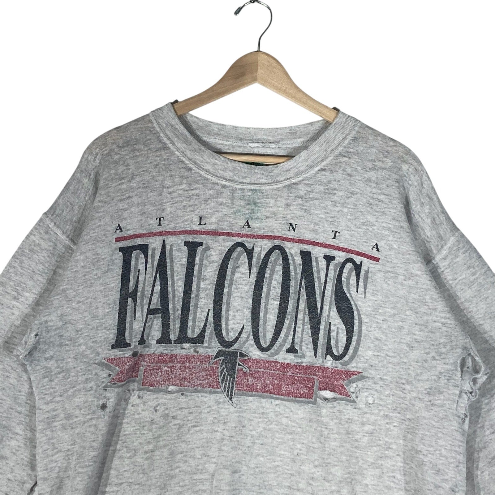 Vintage Atlanta Falcons Spellout NFL Crewneck