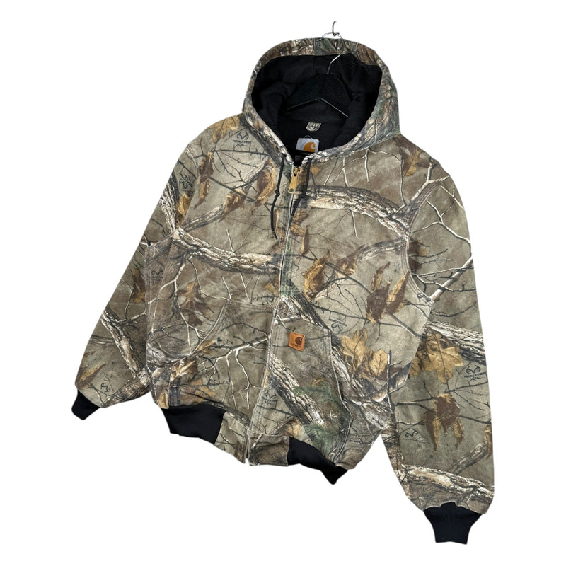 Vintage Carhartt Camo Full Zip Hoodie