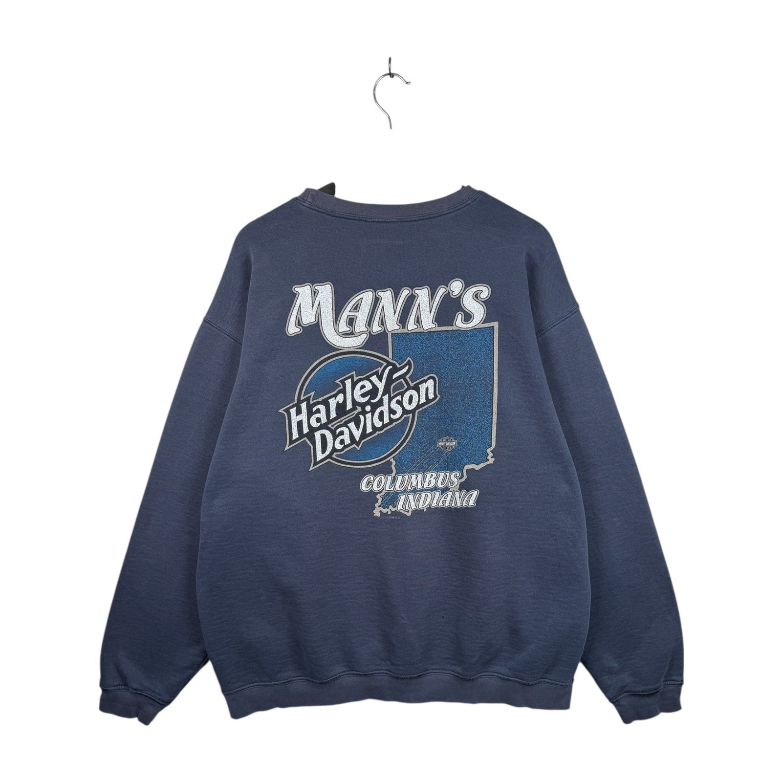 Vintage Harley Davidson Mann's Columbus Indiana Crewneck