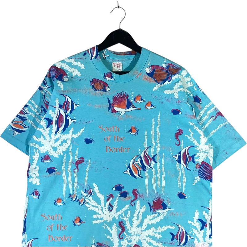Vintage South of the Border Fish AOP Tee