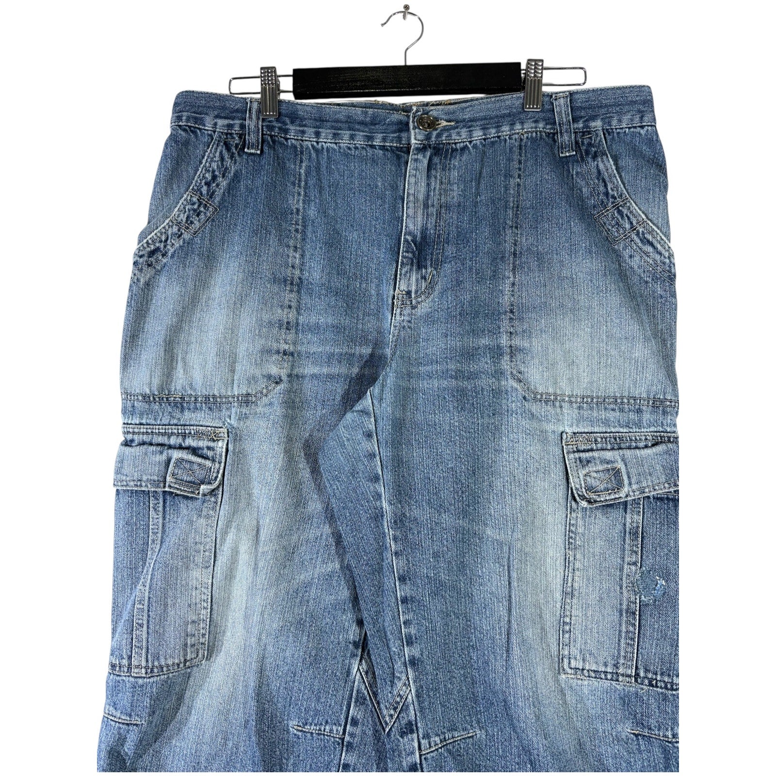 Vintage Bermuda Denim Cargo Shorts 38x19