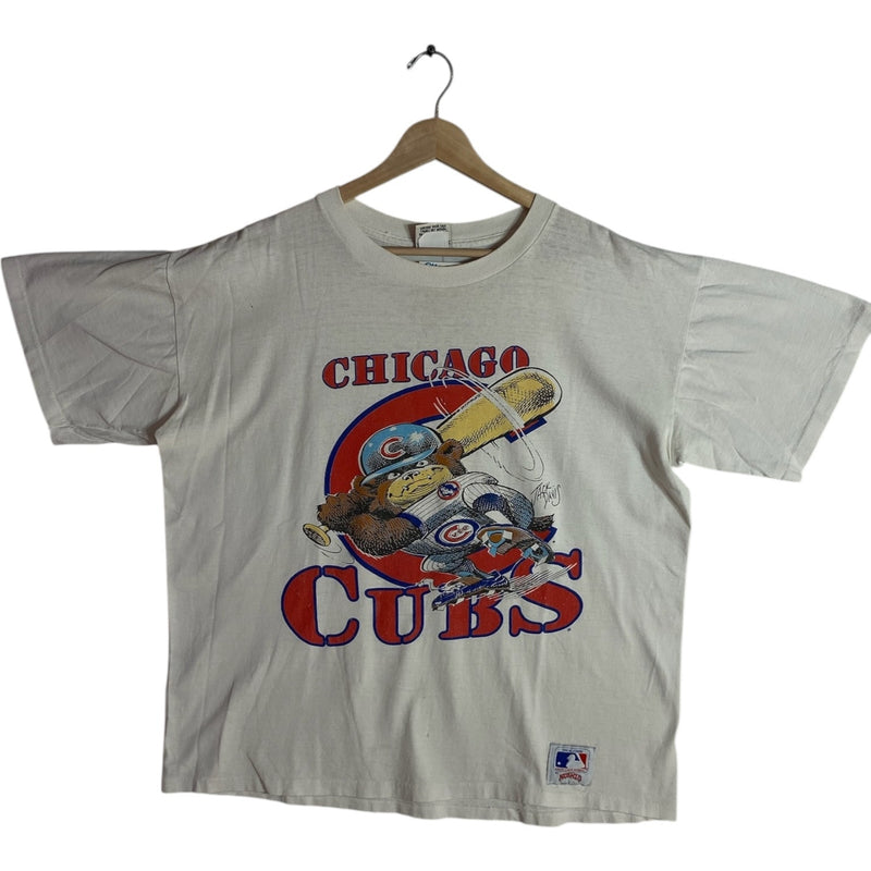 Vintage Chicago Cubs Cartoon Bear MLB T-Shirt