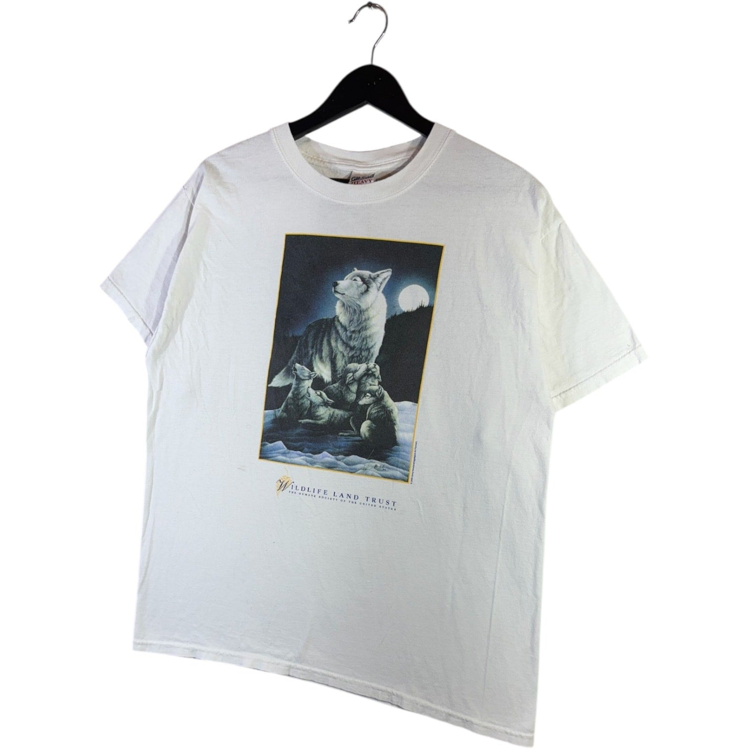 Vintage Wildlife Land Trust Wolf Graphic T-Shirt