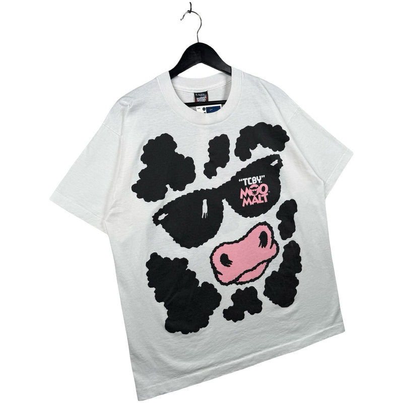 Vintage TCBY Moo Malt Cow Face T-Shirt