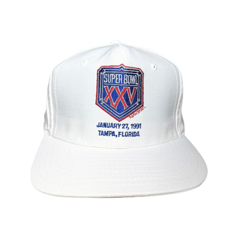 Vintage Super Bowl XXV 1991 Tampa Florida NFL Snapback Hat