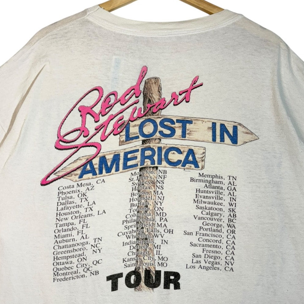 Vintage Rod Stewart Live! Lost In America Tour T-Shirt