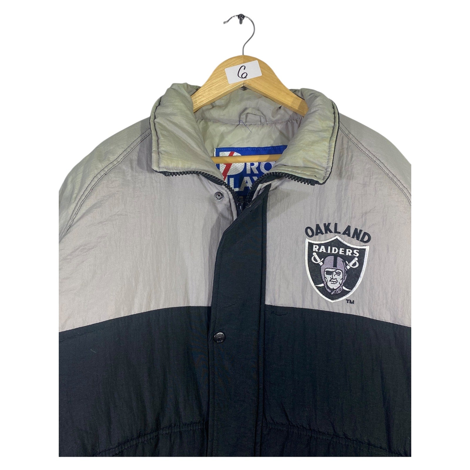 Vintage Oakland Raiders NFL Puffer Jacket