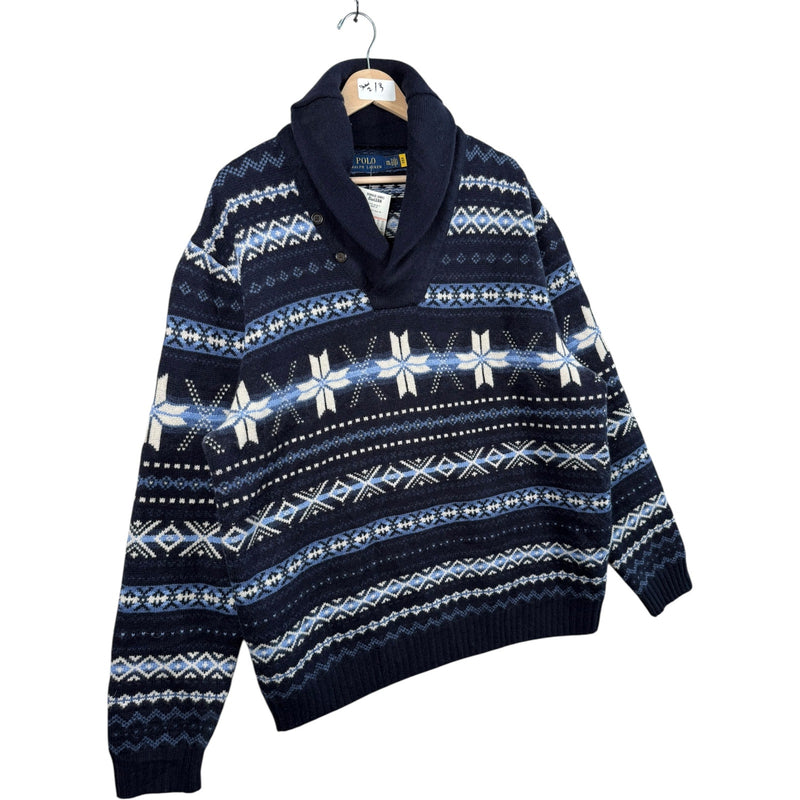 Vintage Polo Ralph Lauren Tribal Aztec Pullover Sweater