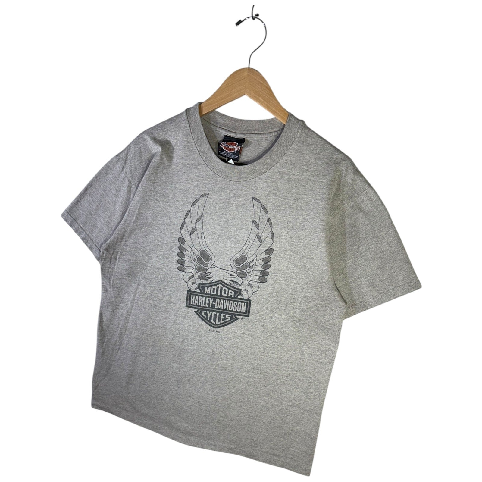 Vintage Harley Davidson Lighthouse Huntington Graphic T-Shirt