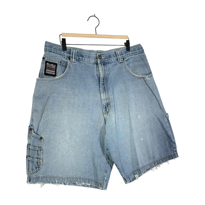 Vintage Pelle Pelle Straight Leg Carpenter Jean Denim Shorts 42