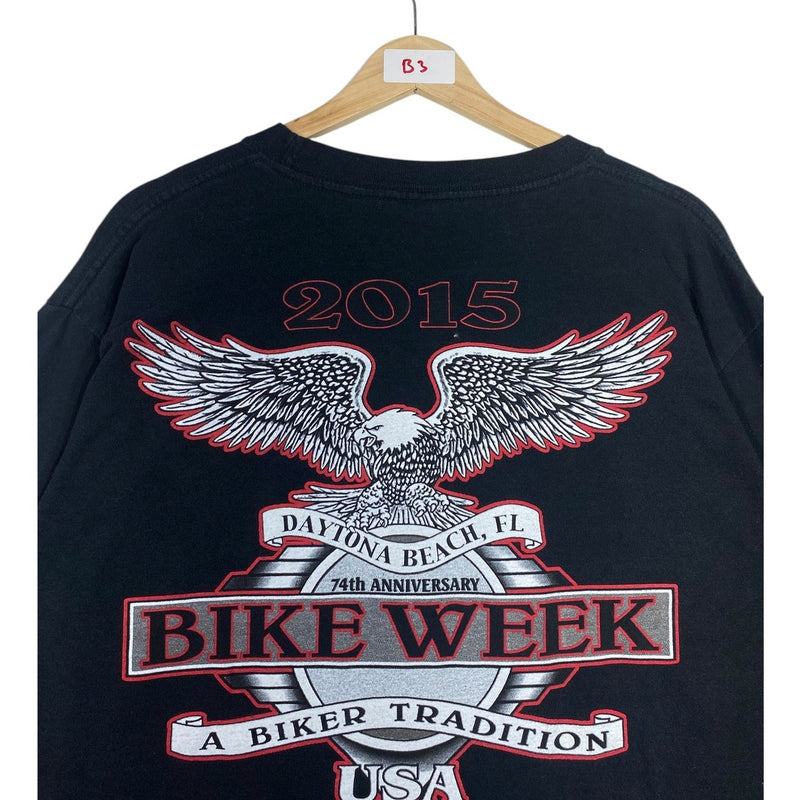 Y2K Harley Davidson Bike Week Graphic Long Sleeve T-Shirt