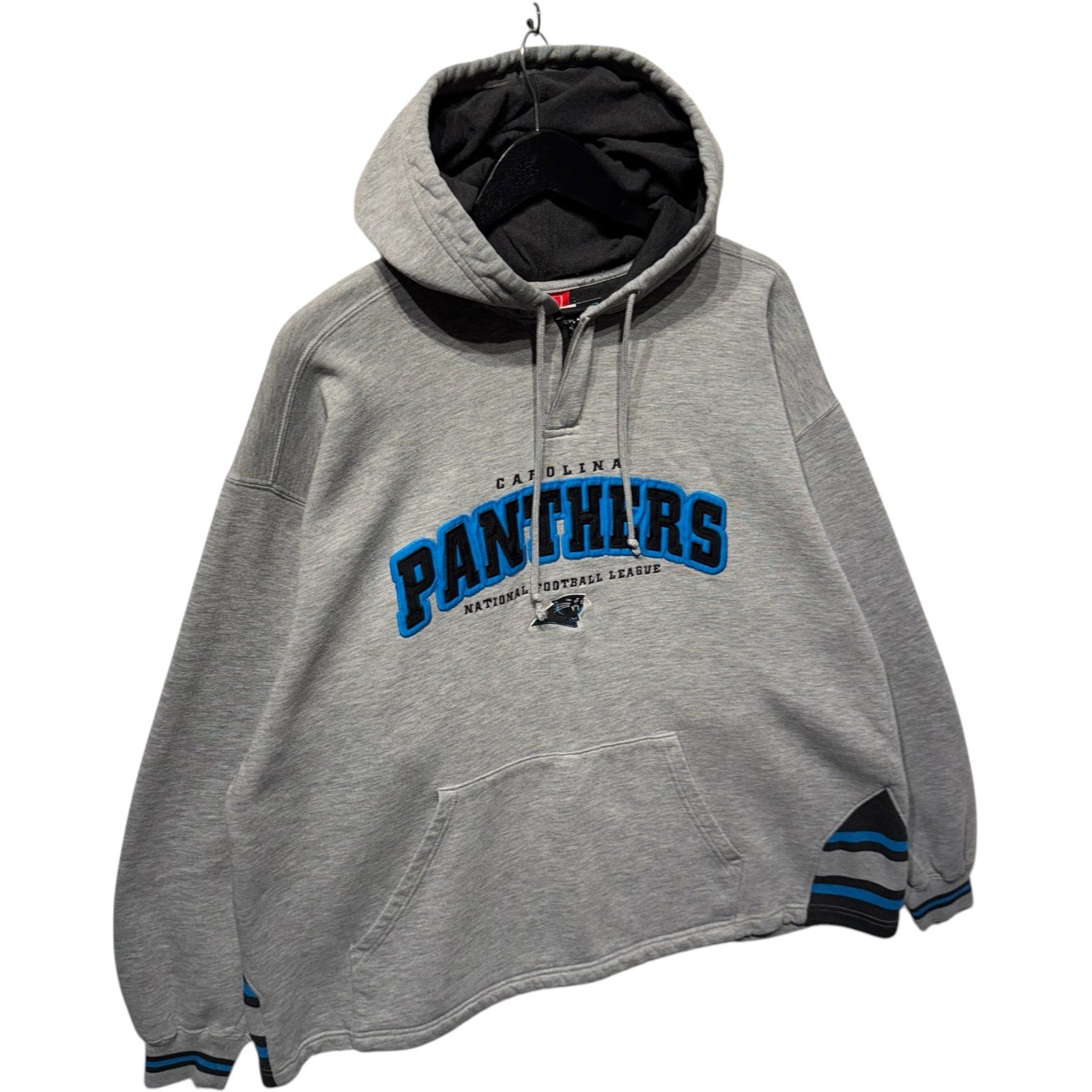 Vintage Carolina Panthers Embroidered Spellout NFL Hoodie