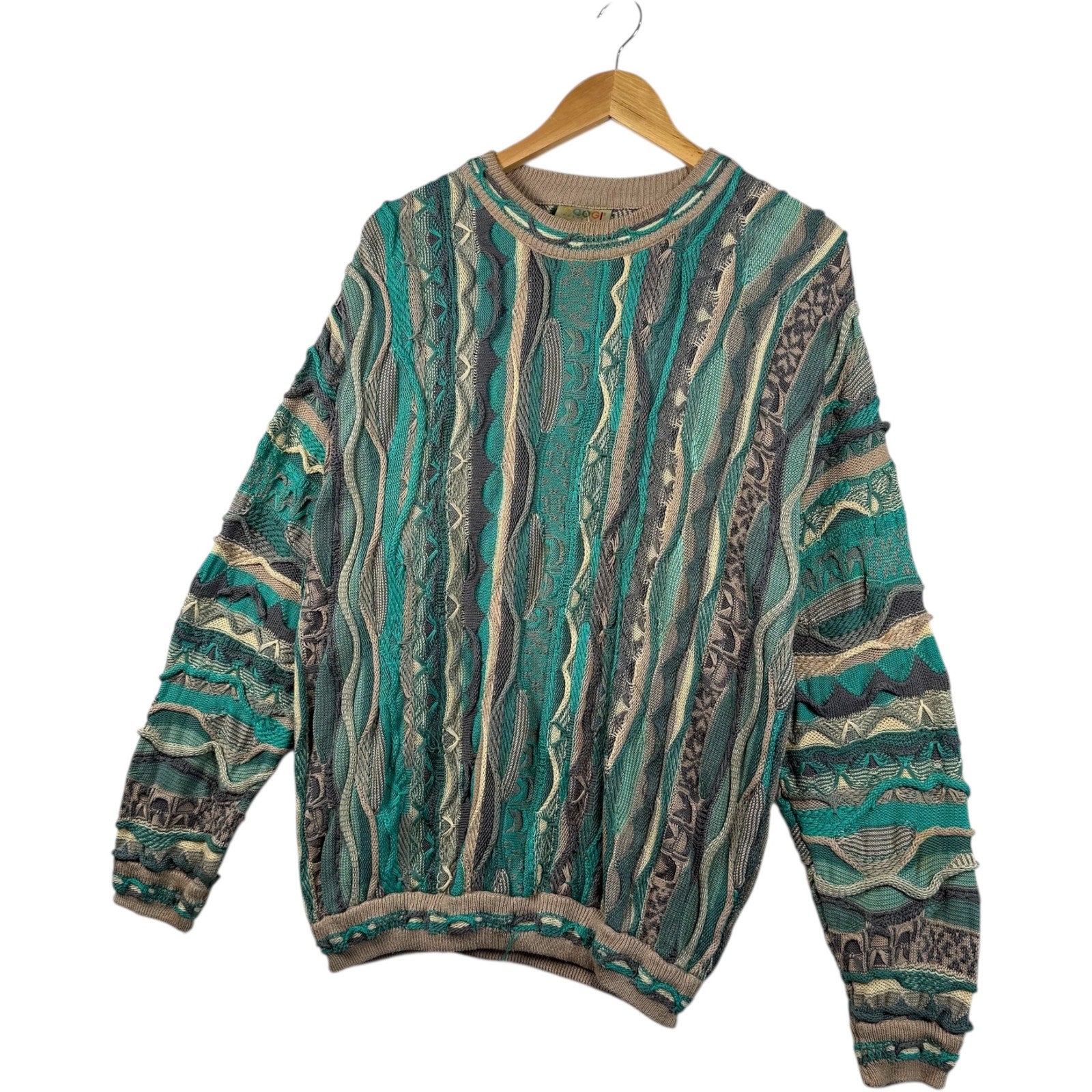 Vintage Coogi 3D Knit Textured Sweater