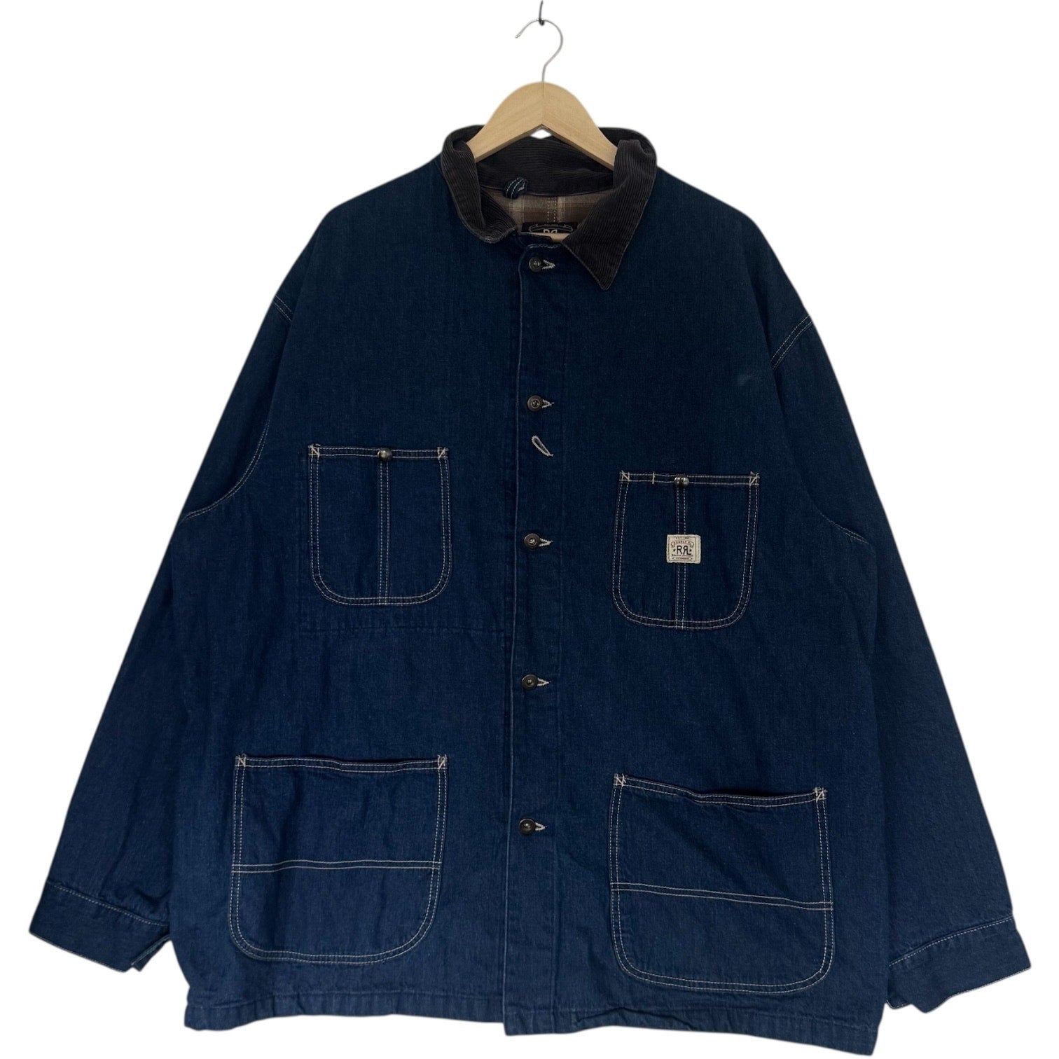 Vintage Double RL Ralph Lauren Denim Chore Coat