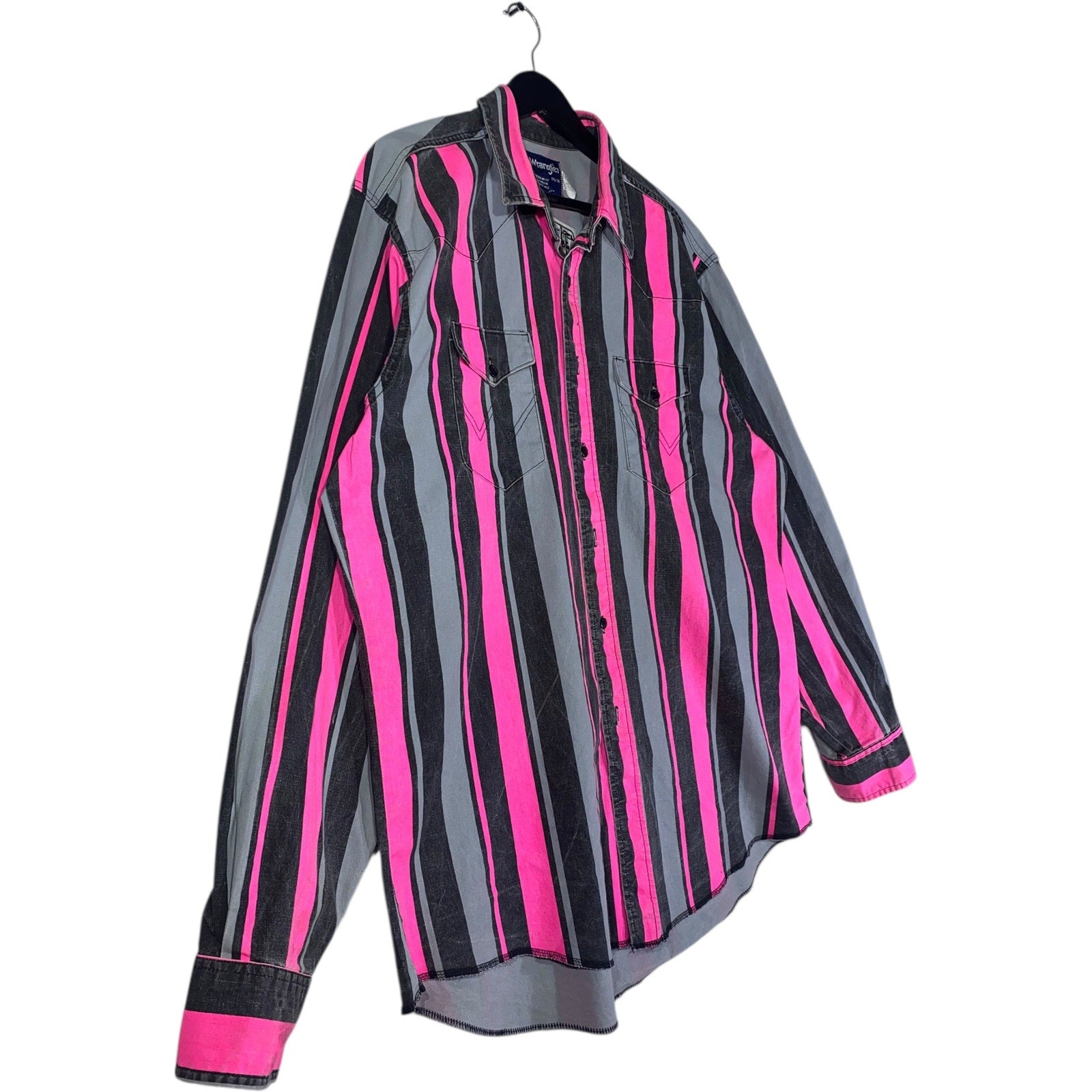 Vintage Wrangler Long Sleeve Striped Button Up