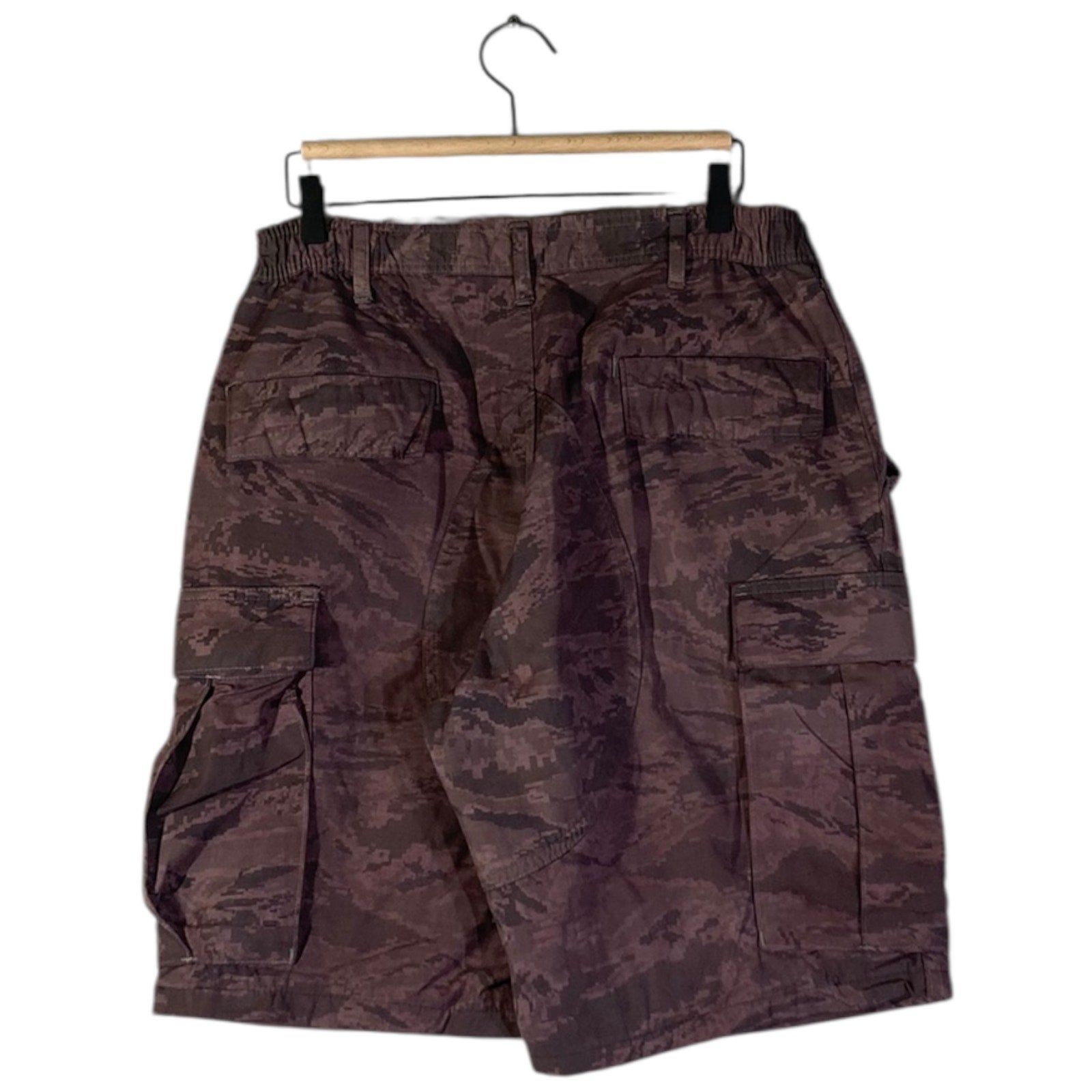 Vintage Camo Tactical Cargo Shorts 36