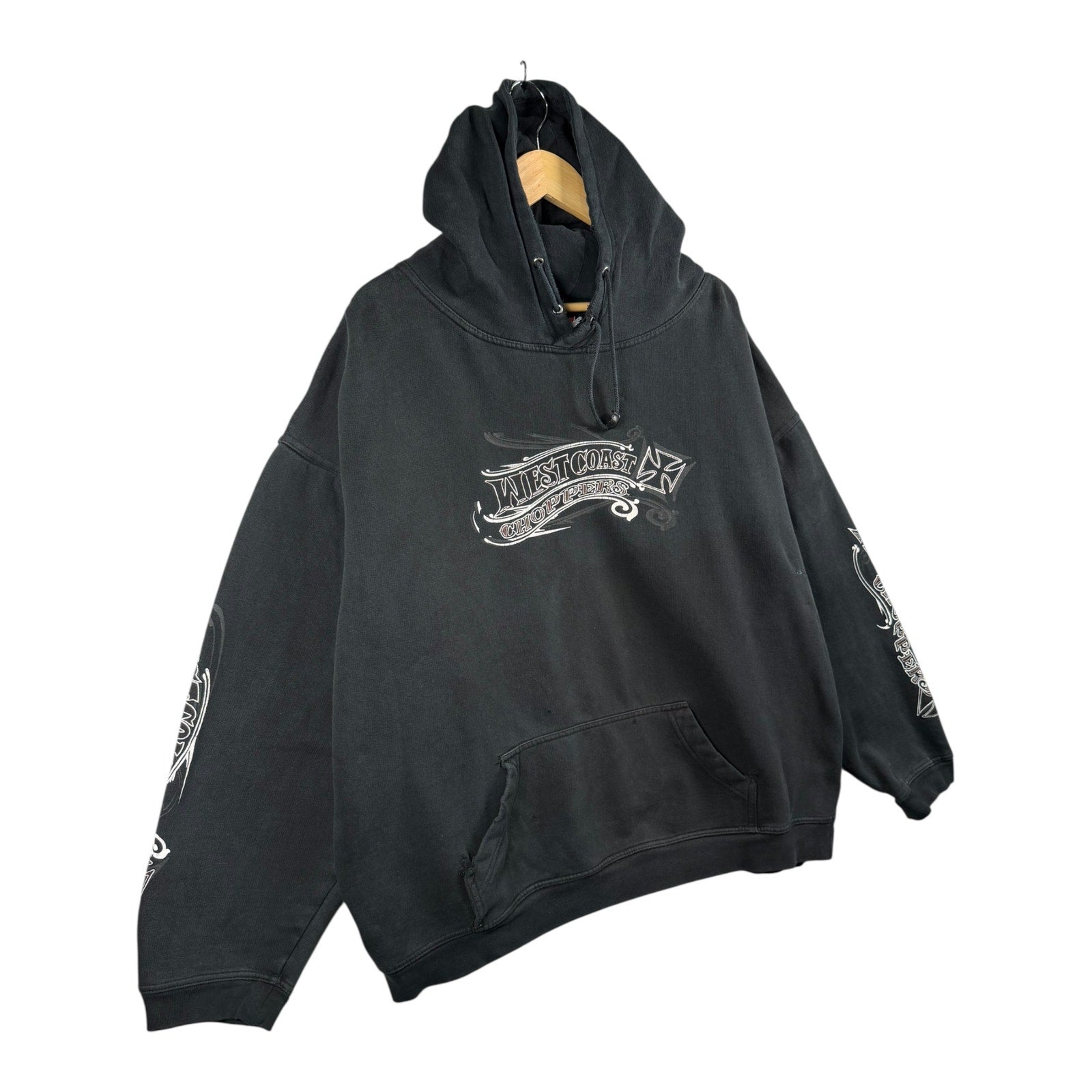 Vintage West Coast Choppers Biker Graphic Pullover Hoodie